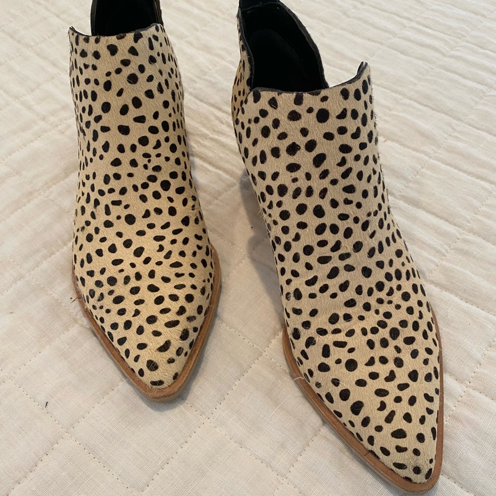 Leopard Print Ankle Boots